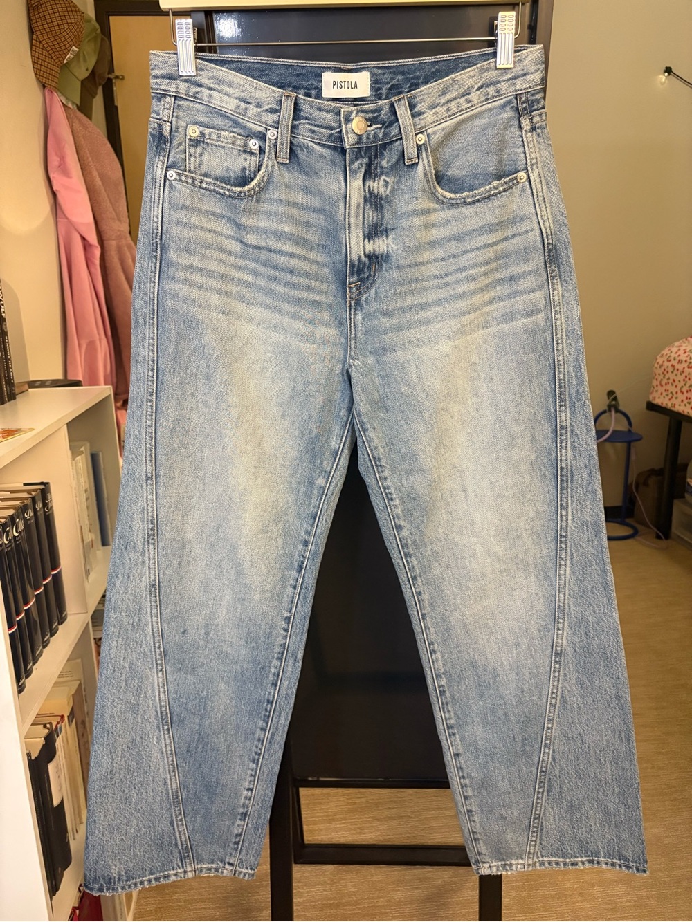 pistola Light Blue Straight Leg Jeans